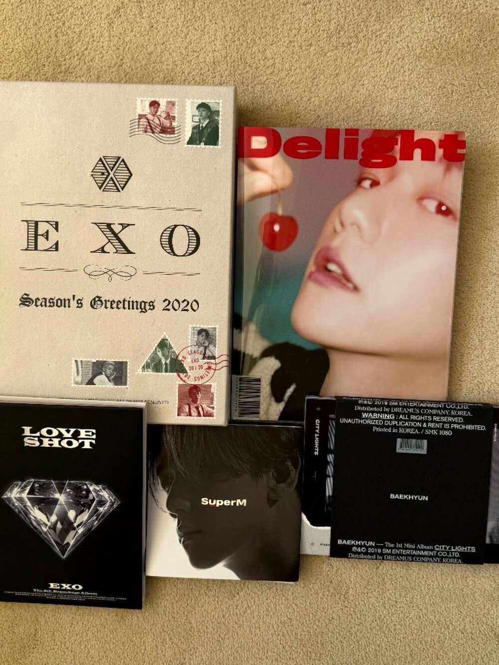 EXO Baekhyun memorabilia collection